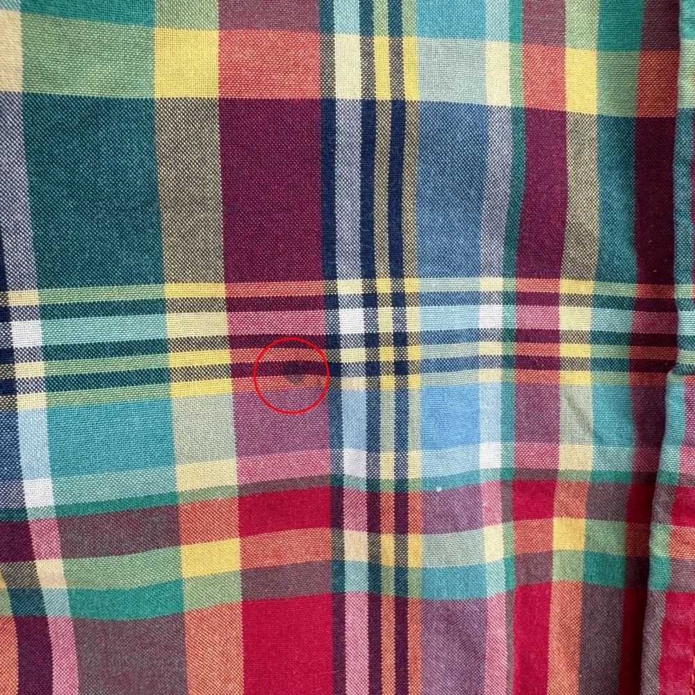 Ralph Lauren Toddler 12M Plaid Button Down Shirt Red Multi Long Sleeve Pony Logo